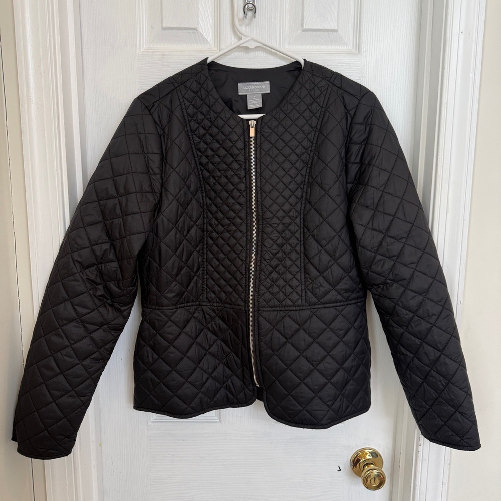 Liz Claiborne Black Quilted Puffer jacket
